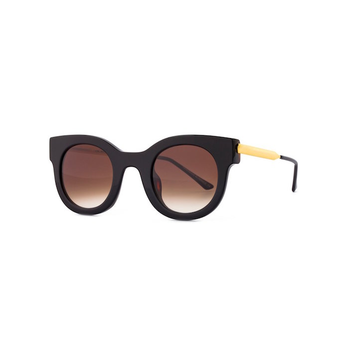 Thierry Lasry Draggy Sunglasses 101 Black & Gold / Brown Gradient