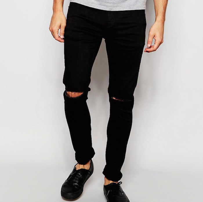 Only & Sons Black Jeans in Super Skinny Fit