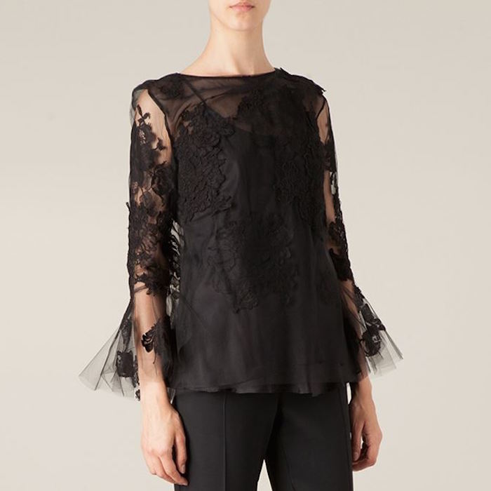 OSCAR DE LA RENTA lace blouse | Blingby
