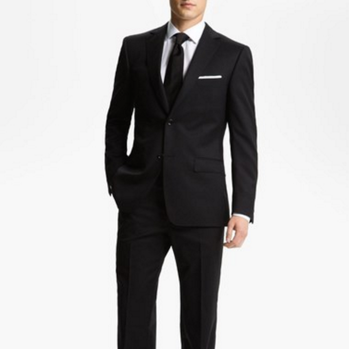 Samuelsohn Classic Fit Solid Wool Suit | Blingby