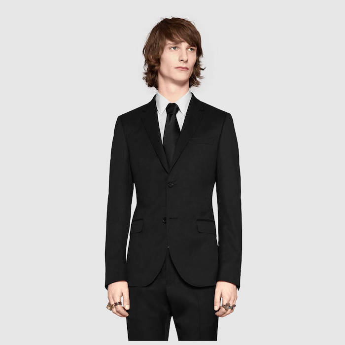 'Rocco/Wyatt' Extra Slim Fit, Ombre Jacquard Wool Silk Suit | Blingby