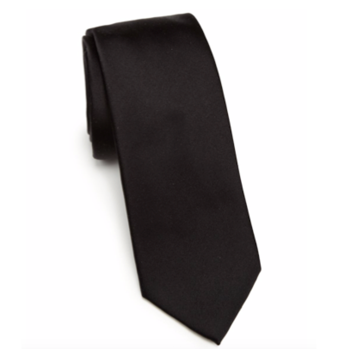 Saks Fifth Avenue Collection Solid Silk Tie 