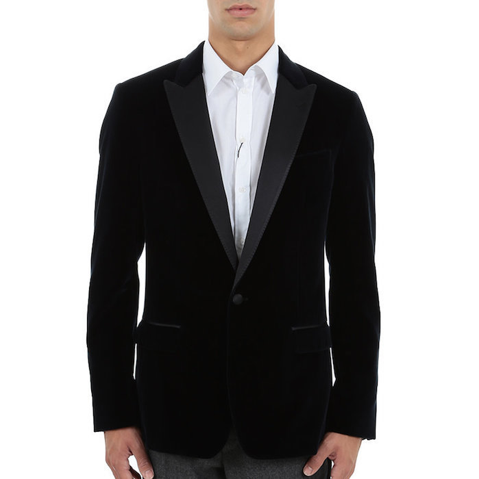 Dolce & Gabbana Black velvet tuxedo jacket