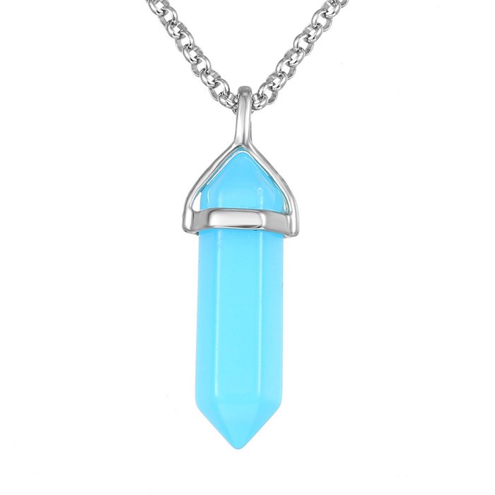 Gemstone Necklace BRCbeads Pendant Crystal