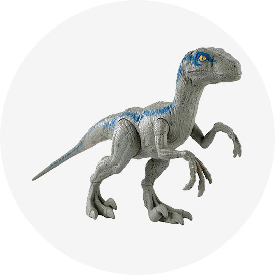 Jurassic World Basic Large Dino Velociraptor Blue