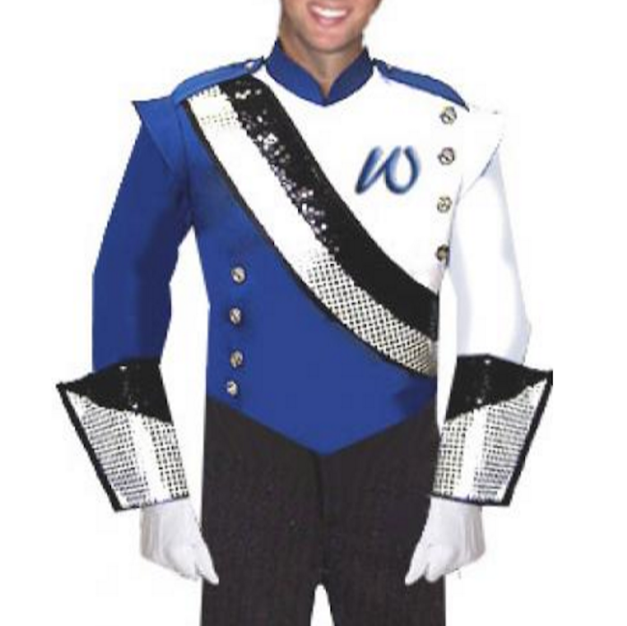 Blue Marching Band Uniform