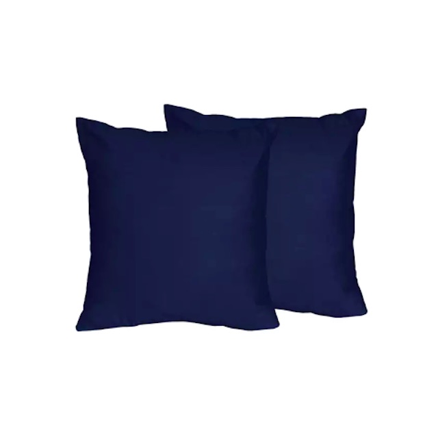 Sweet Jojo Navy Blue Throw Pillow