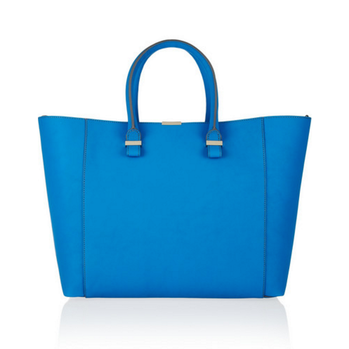 Victoria Beckham Blue Liberty Leather Tote