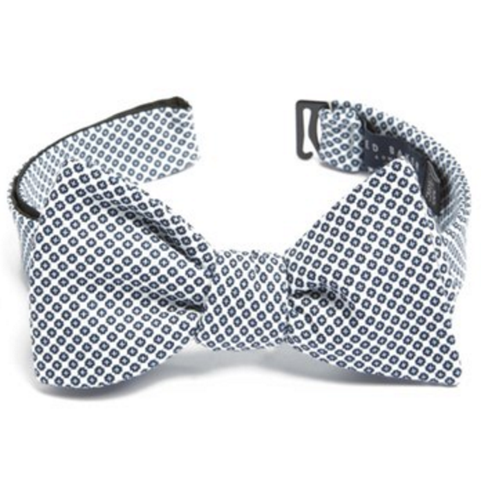 Ted Baker London Geometric Silk Blend Bow Tie
