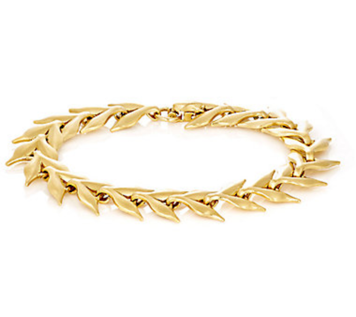CATHY WATERMAN Yellow Gold Wheat-Link Bracelet