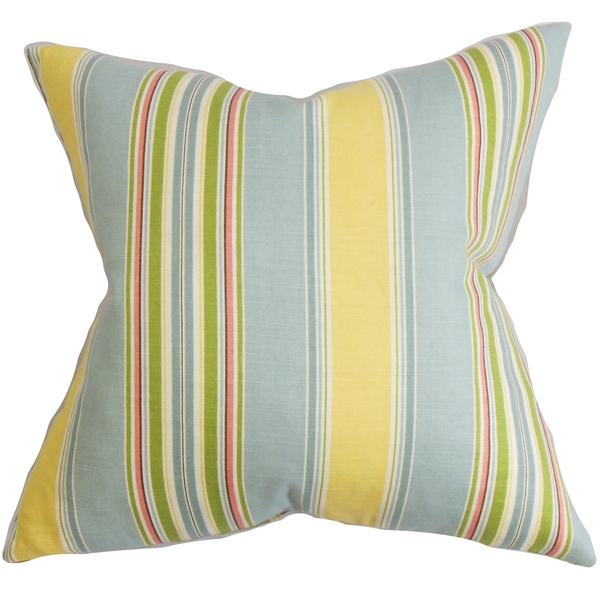 Hollis Stripes Pillow Blue Yellow