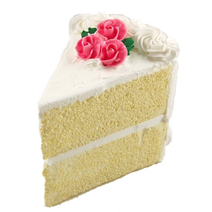 Vanilla cake slice large USA
