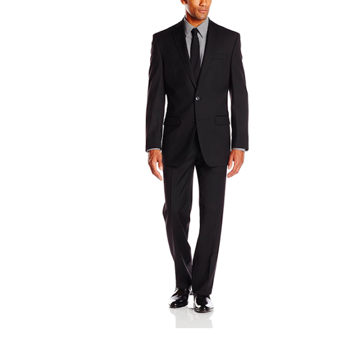 Calvin Klein Men's Herringbone Tonal Suit