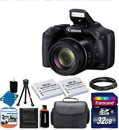 Canon Powershot Sx520 Hs 16.0 Mp Digital Camera With Accessory Bundle