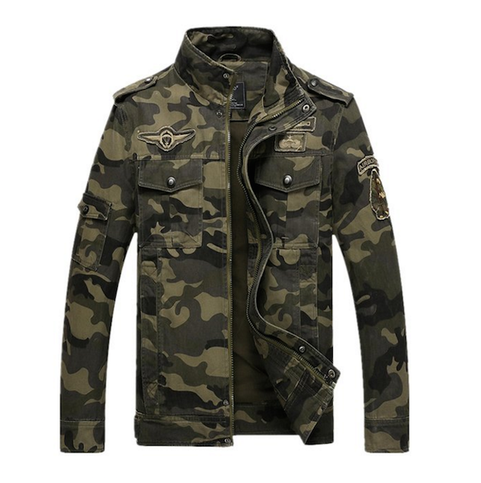 Yougao Men's Camouflage Military Jacket