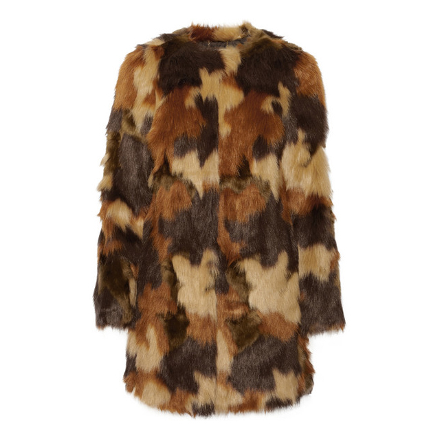 MICHAEL Michael Kors: Camouflage faux fur coat