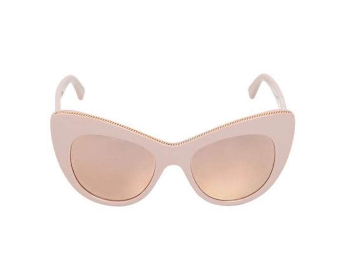 CHAINED CAT EYE ACETATE SUNGLASSES