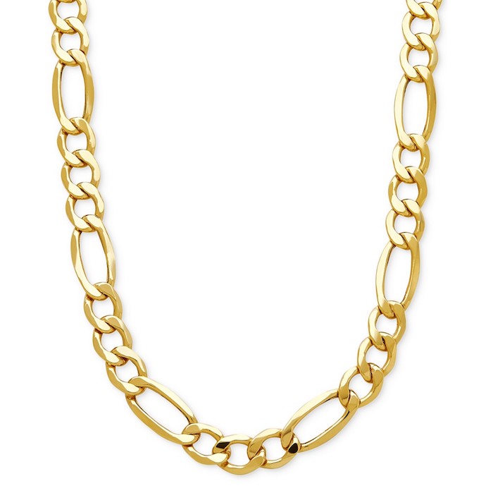Men's Figaro Link Chain Necklace in 10k Gold