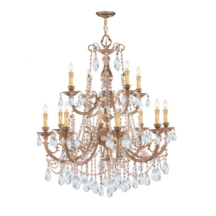 Crystorama Light Candle Style Crystal Chandelier