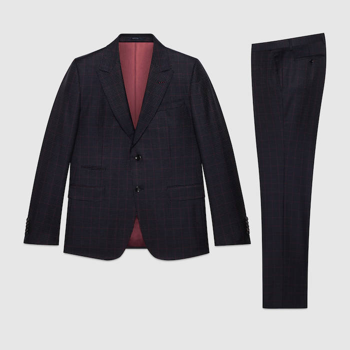 New Marseille checked wool suit