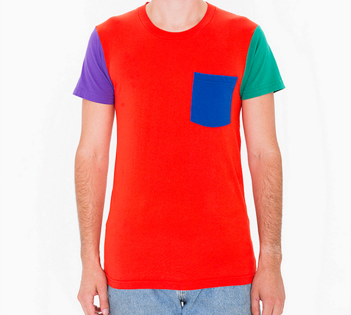 Power Washed Color Block Pocket Tee