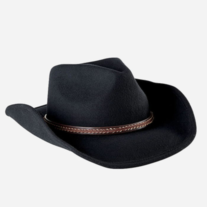 SAN DIEGO HAT COMPANY Mens Cowboy Hat With Brown Leather Band