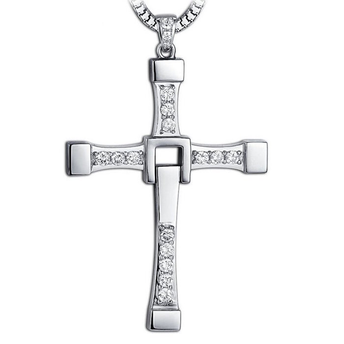 Fast & Furious Religious Cross Pendant Necklace