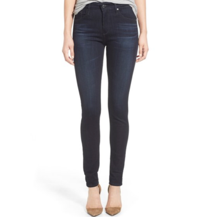 AG 'The Farrah' High Rise Skinny Jeans (Brooks)