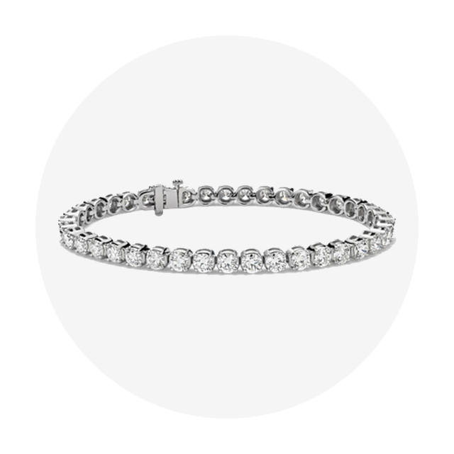 Blue Nile Diamond Tennis Bracelet in 18k White Gold