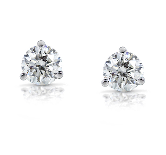 MONICA VINADER 'Ava' Diamond Button Stud Earrings