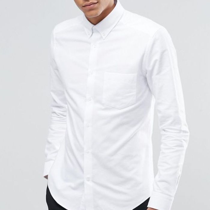 Reiss Slim Oxford Shirt With Button Down Collar
