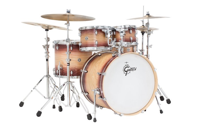 Gretsch Drums Catalina Ash CA1-E825-WNB 5-Piece Drum Shell Pack, Wal/Nat/Wal Burst