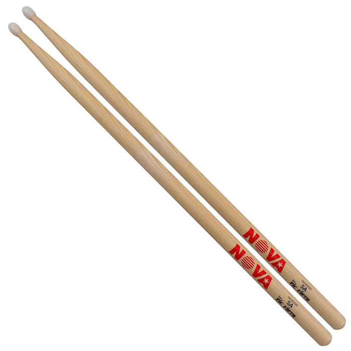Vic Firth 5A Nova Drum Sticks (Nylon Tip, 1 Pair)