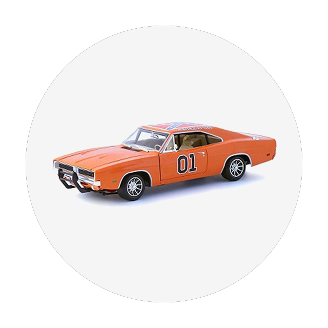 General Lee 1/18 Diecast Car Model