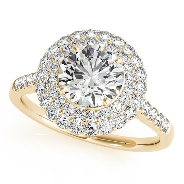 Diamond Double Halo Engagement Ring 