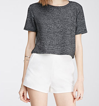 Forever 21 High-Waisted Flat-Front Shorts