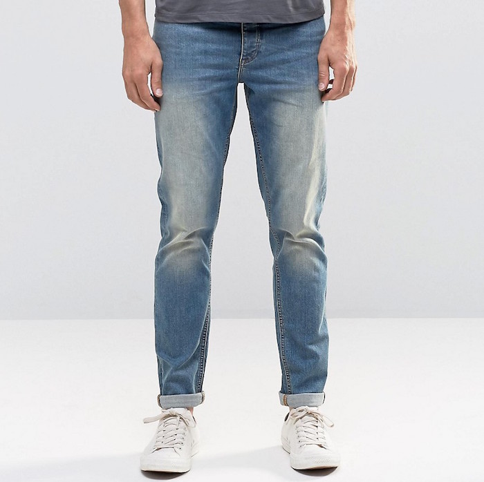 ASOS Skinny Jeans In 12.5oz In Light Blue