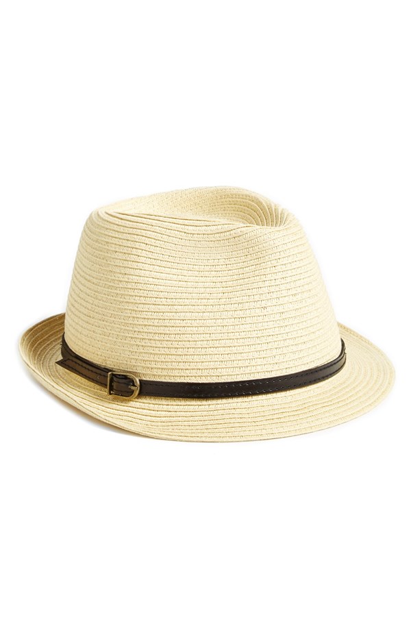 Simplicity® Summer Sun Short Brim Straw Fedora Hat