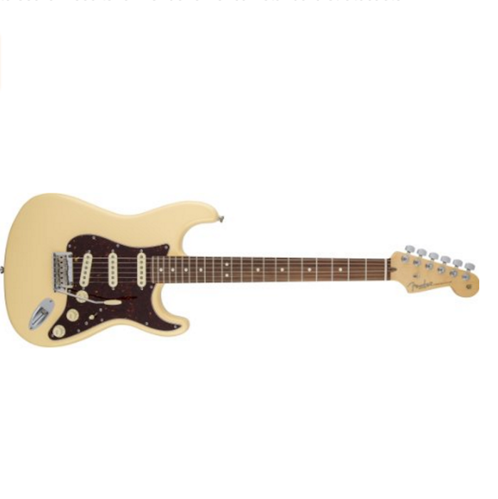 Fender American Deluxe Stratocaster HSS Shawbucker Solid-Body Electric Guitar, Olympic Pearl