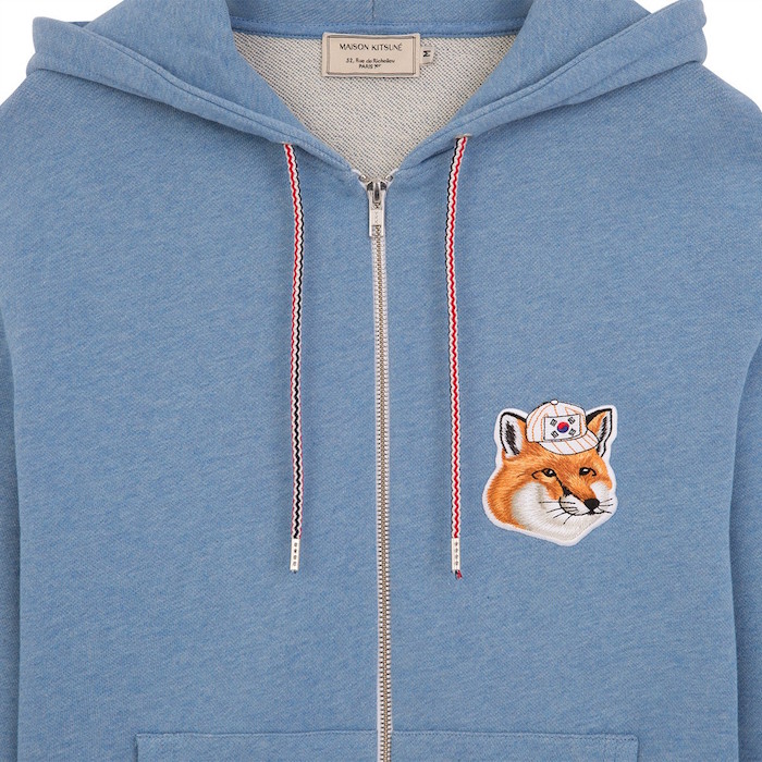 MAISON KITSUNÉ fox patch hoodie