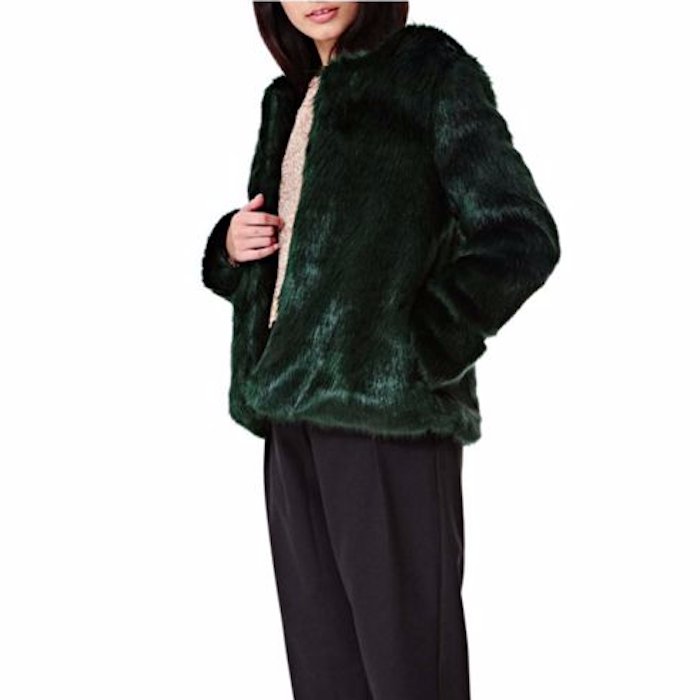 Yumi Fluffy Faux Fur Jacket