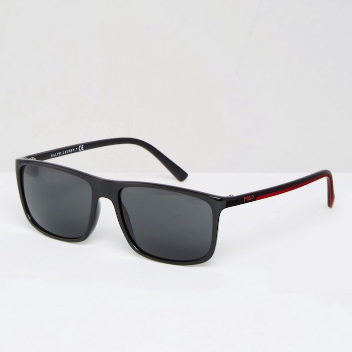 Polo Ralph Lauren Square Sunglasses In Black