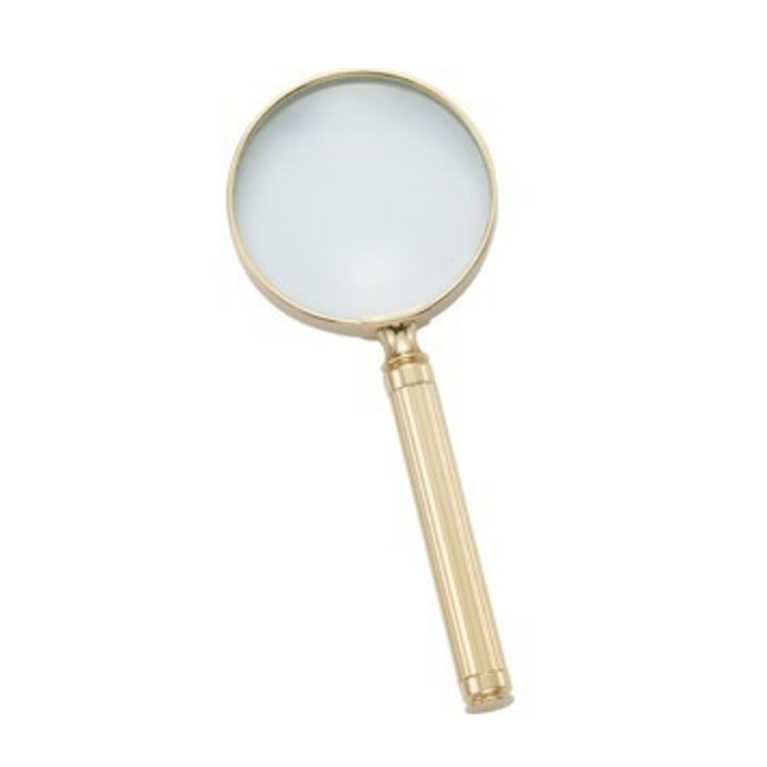 Magnifying glass, Gold Plated - El Casco