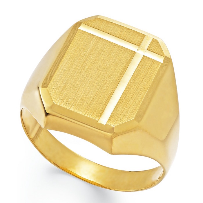 Men's Polished Ring in 14k Gold