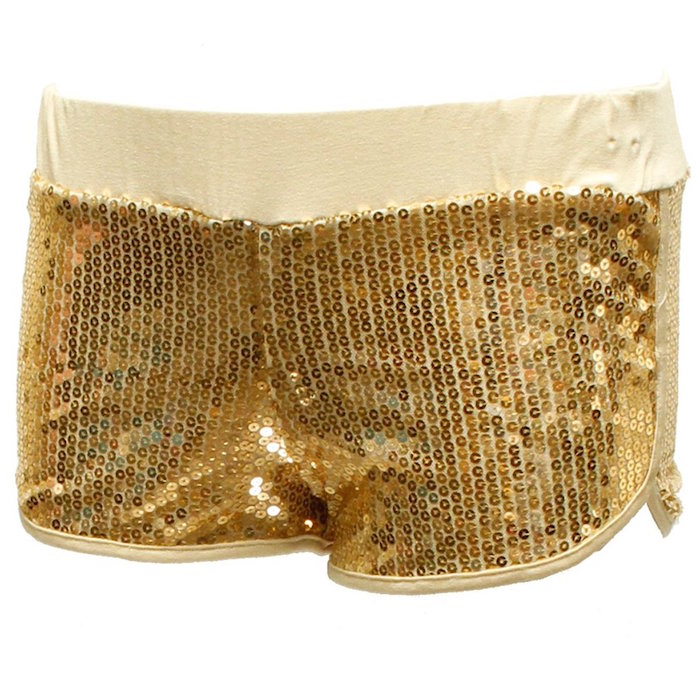 Fine Brand Shop Ladies Shiny Sequence Shorts