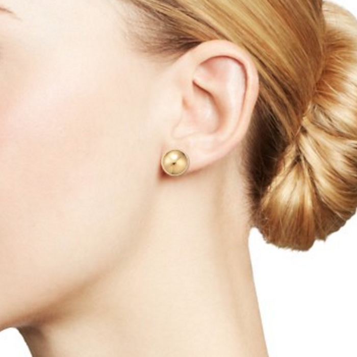 Bloomingdale's 14K Yellow Gold Flat Ball Stud Earrings