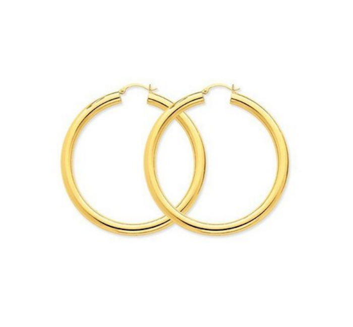 Lana Jewelry 'Large Flat Magic' Hoop Earrings