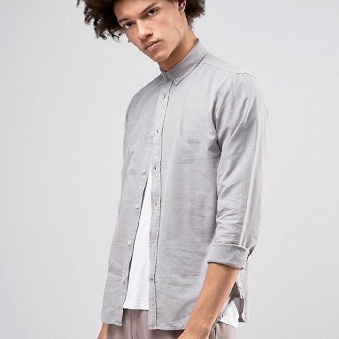 !SOLID Button Down Oxford Shirt