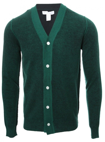 Comme des Garçons Classic Knit Wool Cardigan Green  