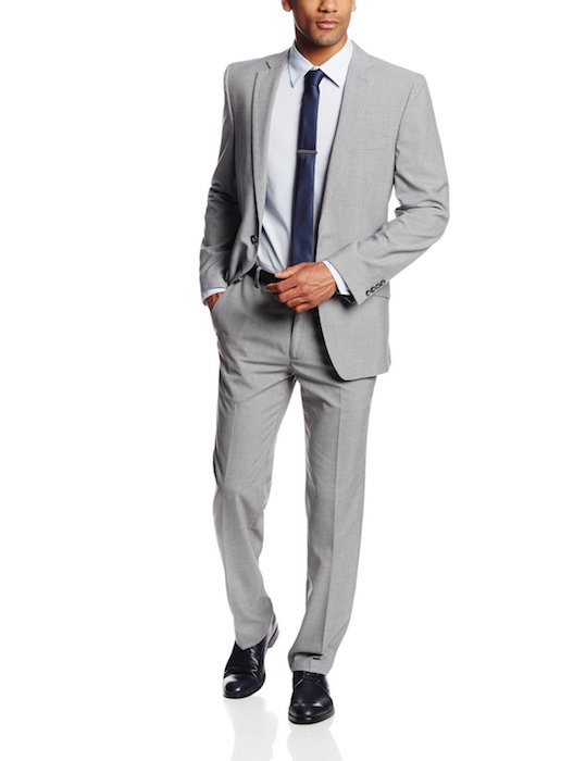Haggar Men's Heather Slim-Fit Two-Button Side-Vent Suit Separate Coat
